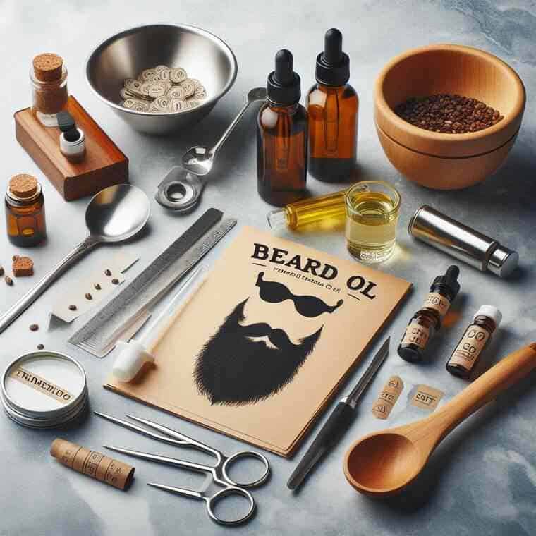 beard oil tools