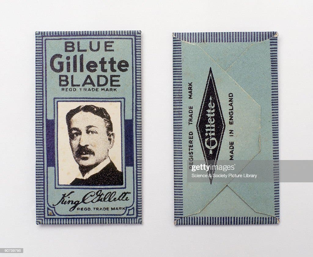 gillette old blades