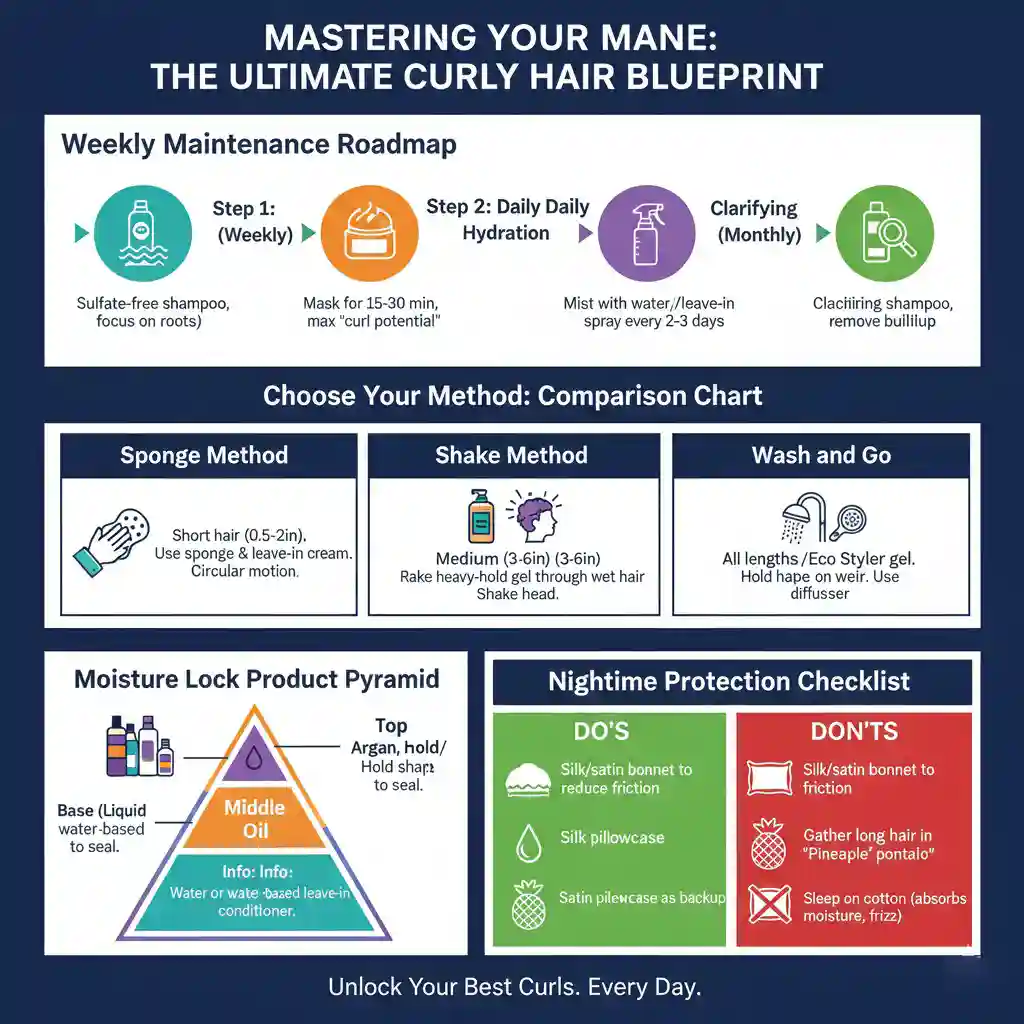 Get Curly Hair For Black Men infograph