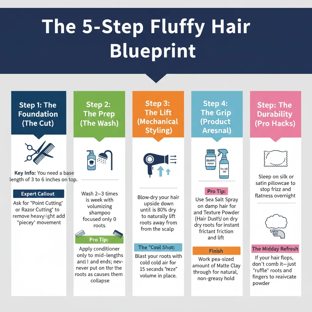 Steps to Get Fluffy Hair for Men