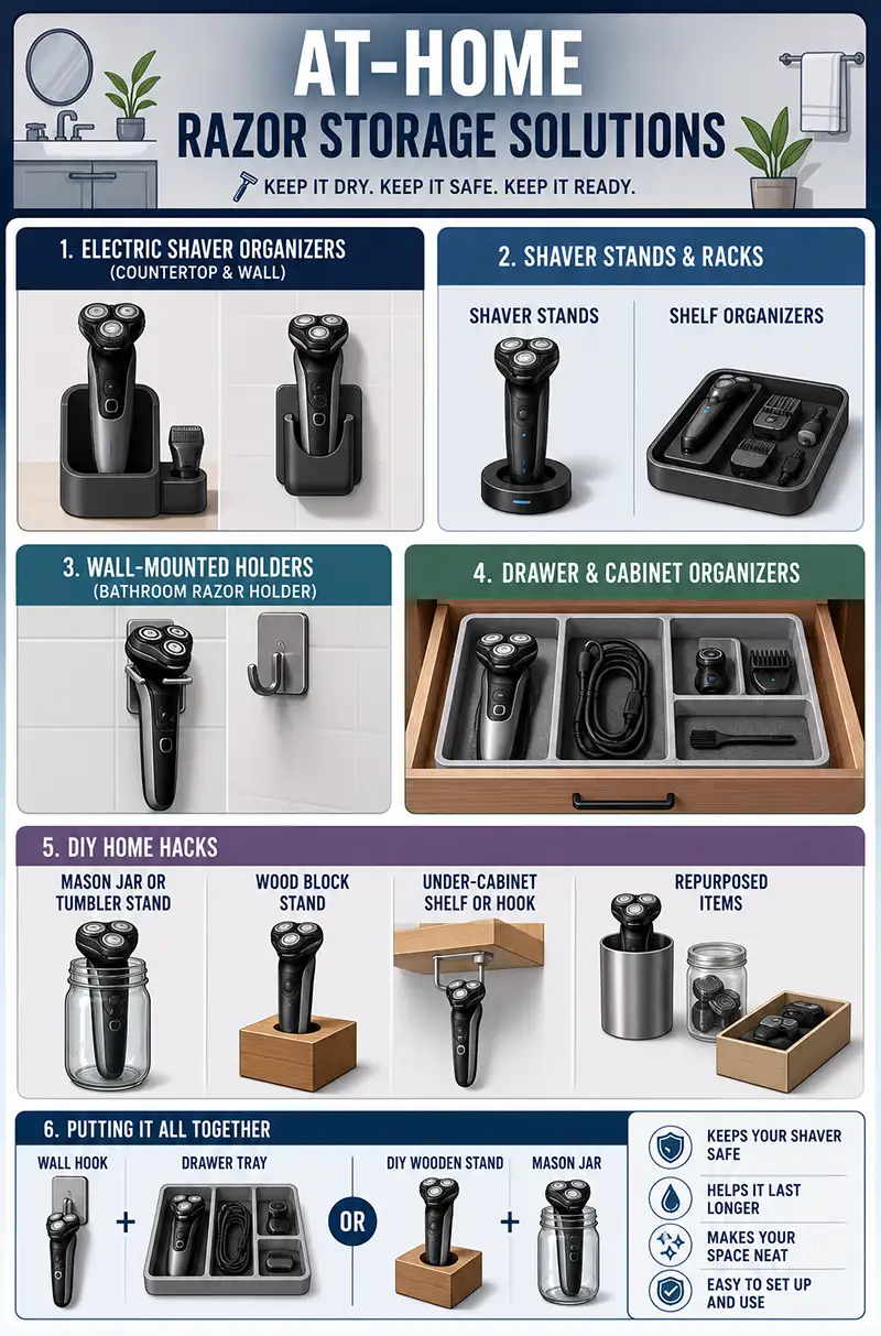At-Home Razor Storage Solutions