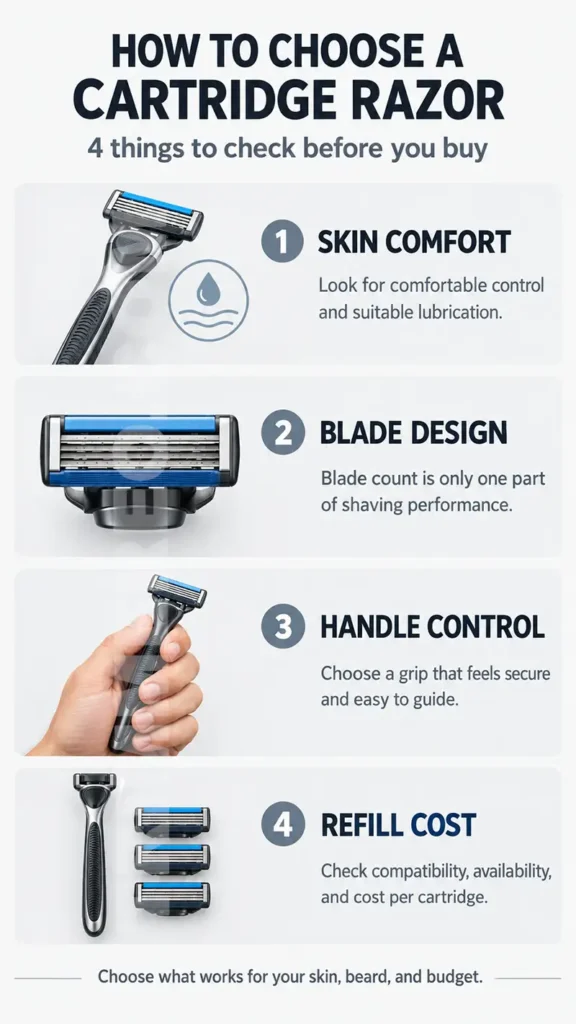 Four factors to consider when choosing a cartridge razor