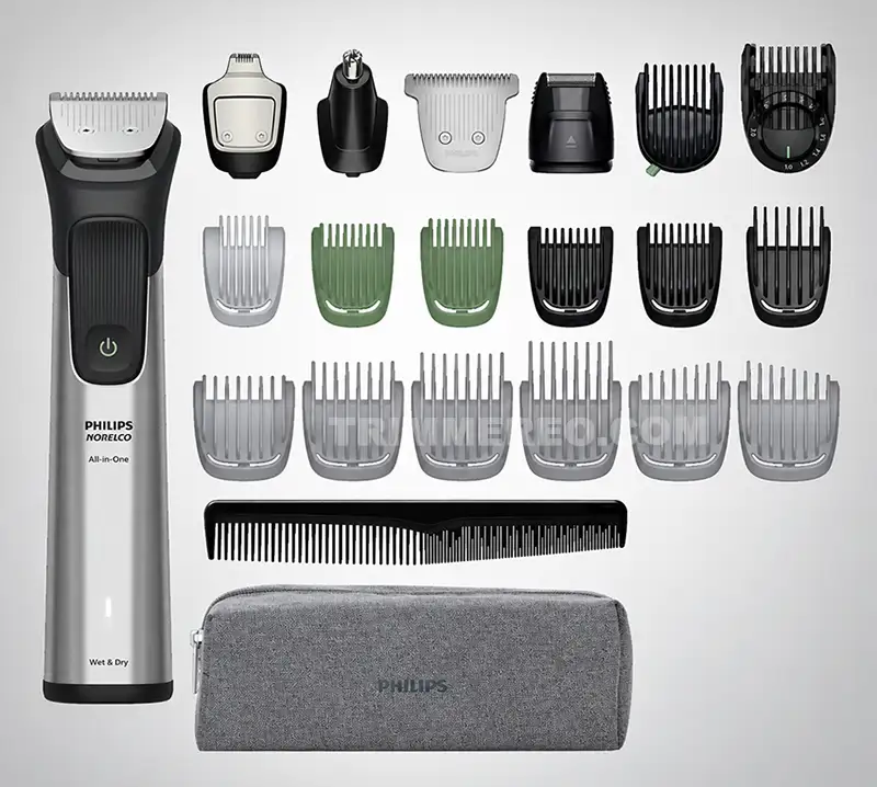 Philips Norelco MG7970/49 Series 7000 Tested & Explained Philips Norelco MG7970 all parts