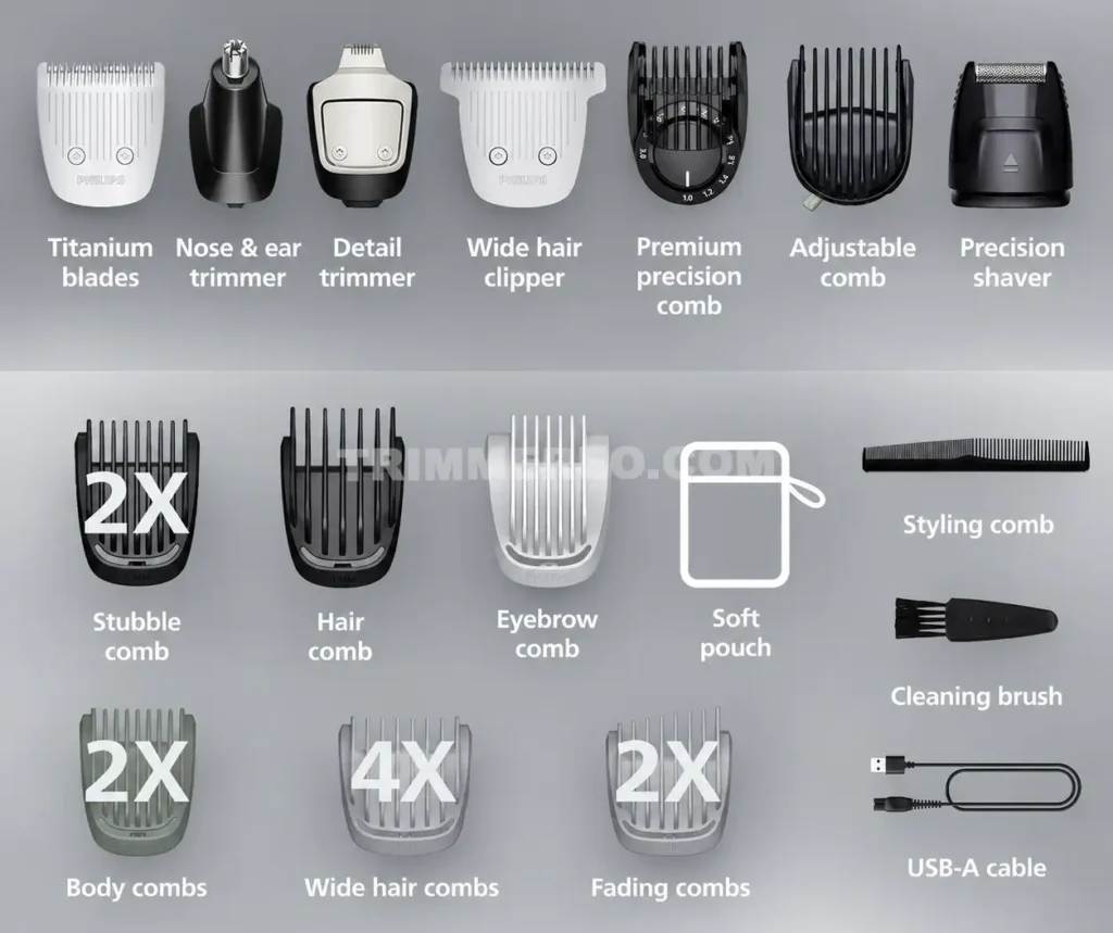 Philips Norelco MG7970/49 Series 7000 Tested & Explained Philips Norelco MG7970 all parts2